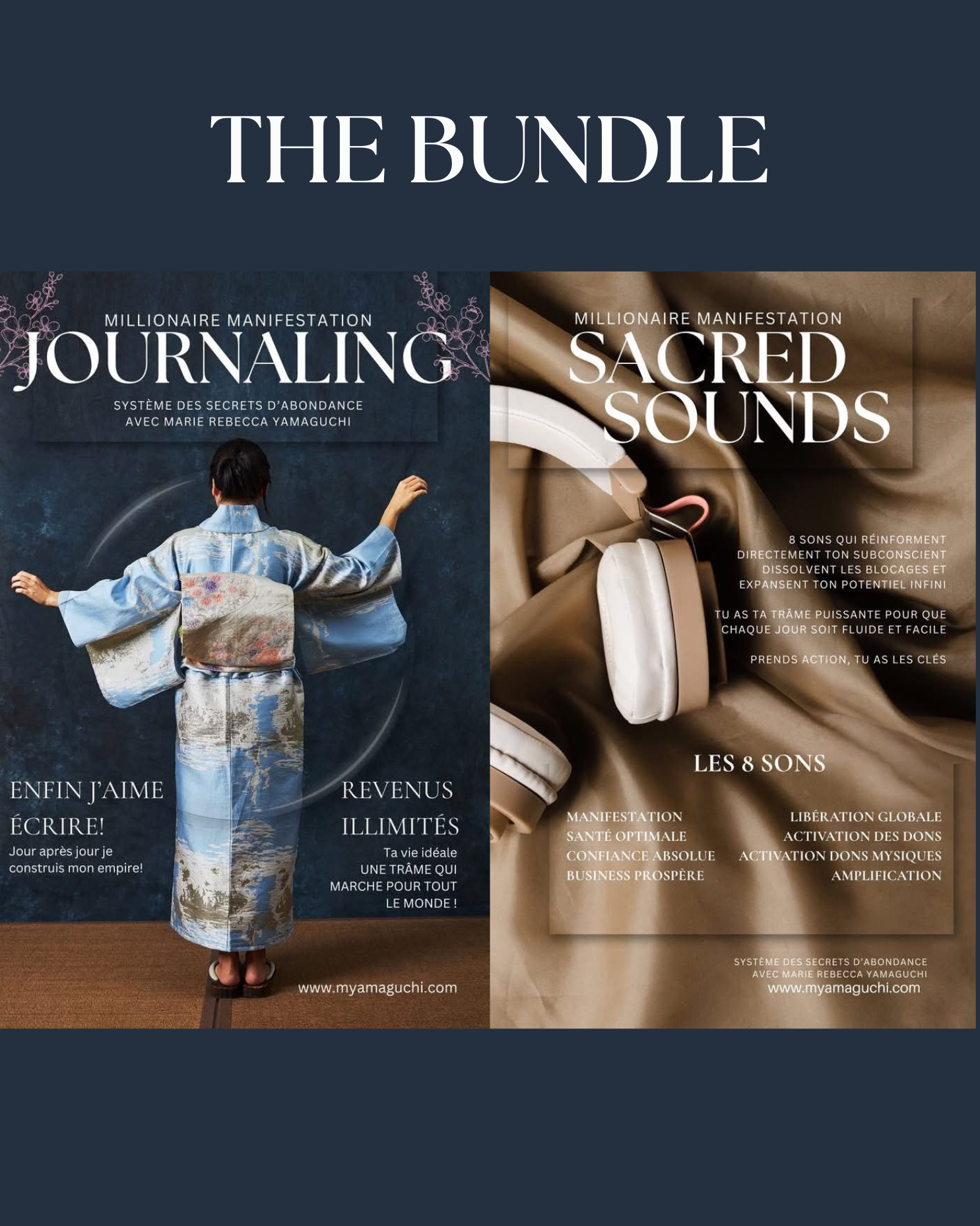 Bundle 8 sacred Sounds & Millionnaire journaling
